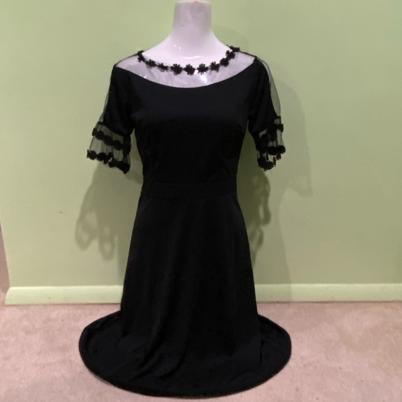 fashion mia Dresses & Skirts - Elegant Black Fashin Mia Sheer Dress